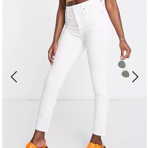 Madewell White Skinny Jeans 31 NWT
